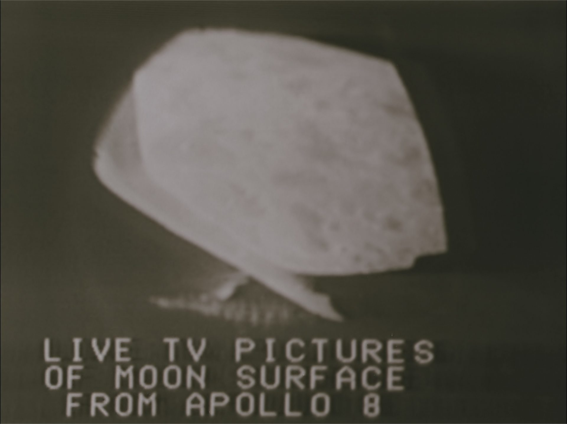 Apollo 8 Live Picture Apollo 8 live TV from the moon
