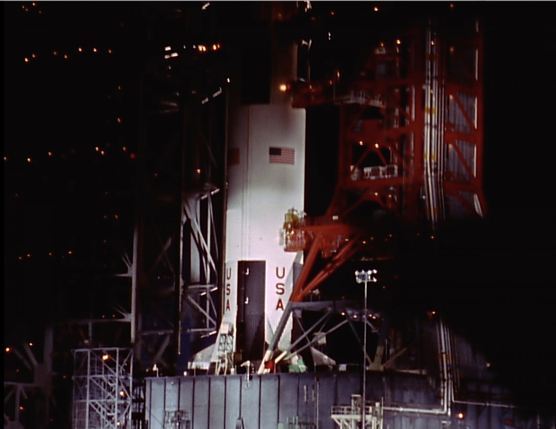 Apollo 9 – Saturnrakete vor dem Start Apollo 9 - Saturnrakete vor dem Start